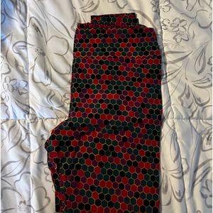 Colorful honeycomb LuLaRoe leggings